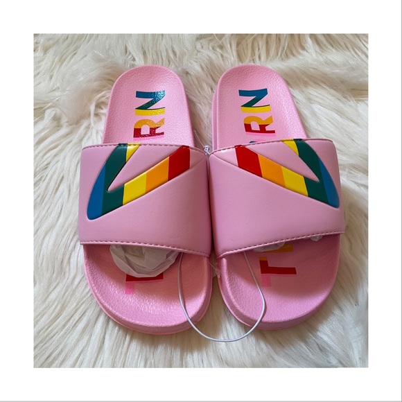 Tretorn Shoes - Tretorn Tragrant Slide Sandals - NWT - Size 8 - Pink / Rainbow